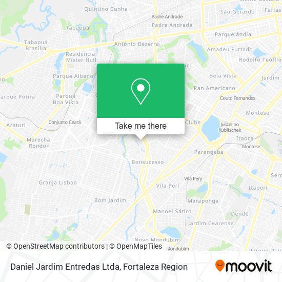 Mapa Daniel Jardim Entredas Ltda