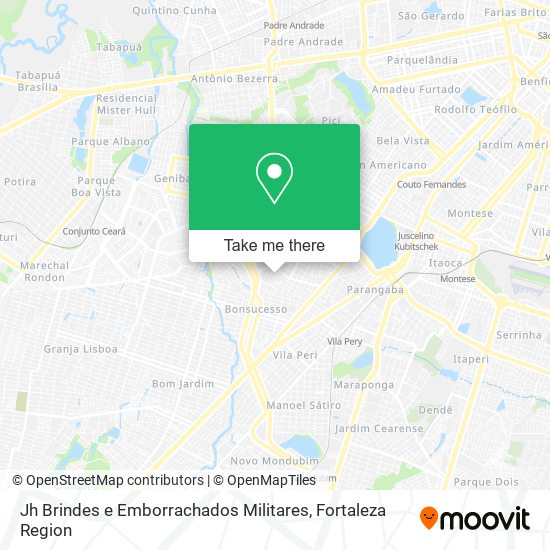 Jh Brindes e Emborrachados Militares map