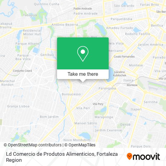 Ld Comercio de Produtos Alimenticios map