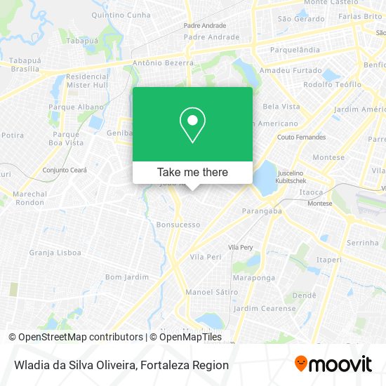Wladia da Silva Oliveira map