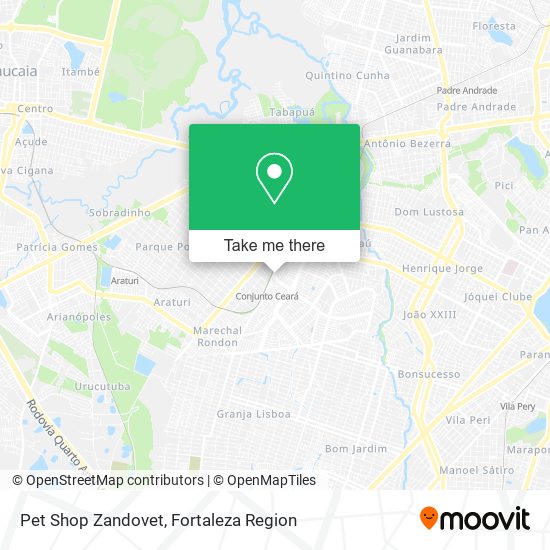 Pet Shop Zandovet map