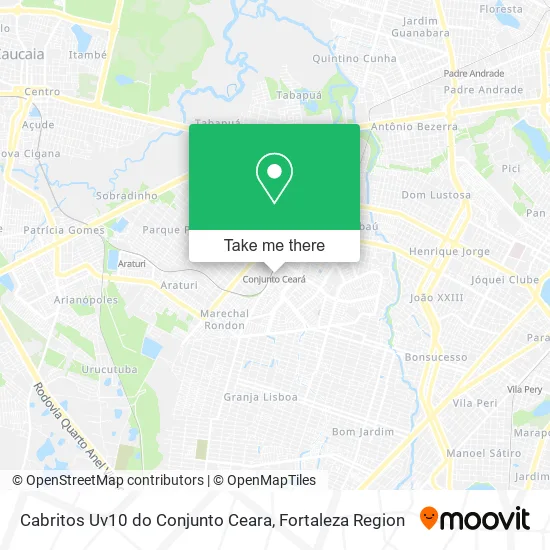 Cabritos Uv10 do Conjunto Ceara map