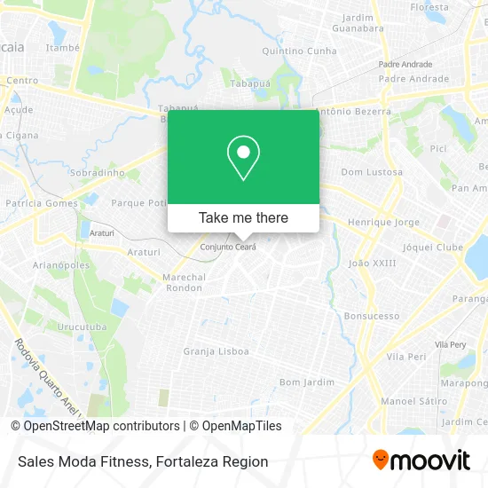 Sales Moda Fitness map