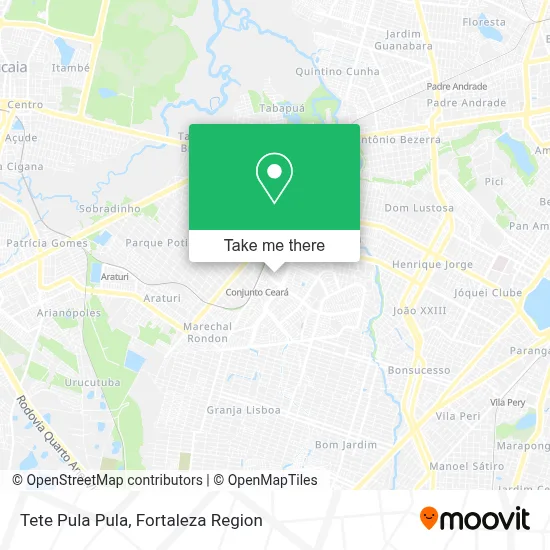 Tete Pula Pula map