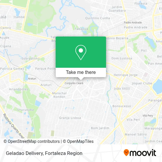 Geladao Delivery map