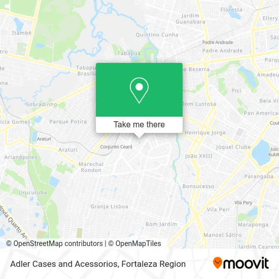 Adler Cases and Acessorios map