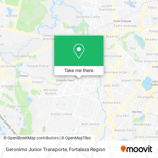 Geronimo Junior Transporte map