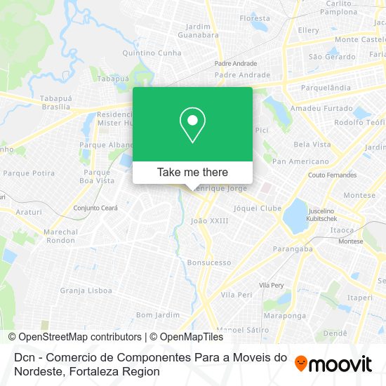 Mapa Dcn - Comercio de Componentes Para a Moveis do Nordeste