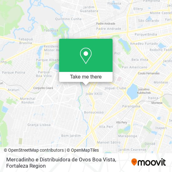 Mapa Mercadinho e Distribuidora de Ovos Boa Vista