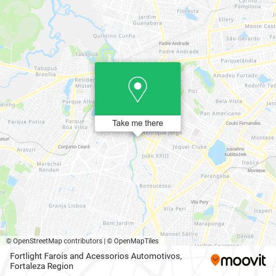 Fortlight Farois and Acessorios Automotivos map
