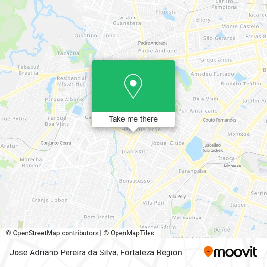 Jose Adriano Pereira da Silva map