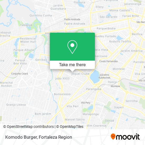 Komodo Burger map