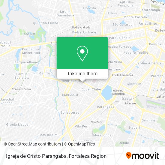 Igreja de Cristo Parangaba map
