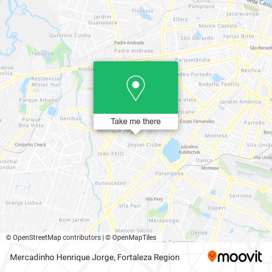 Mapa Mercadinho Henrique Jorge