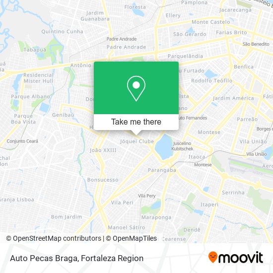 Mapa Auto Pecas Braga