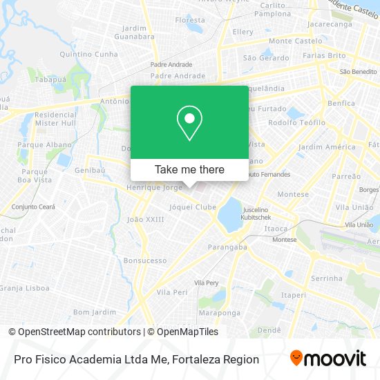 Mapa Pro Fisico Academia Ltda Me