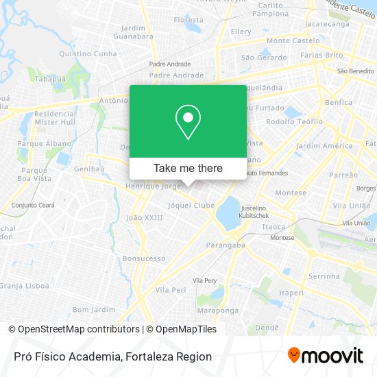 Pró Físico Academia map