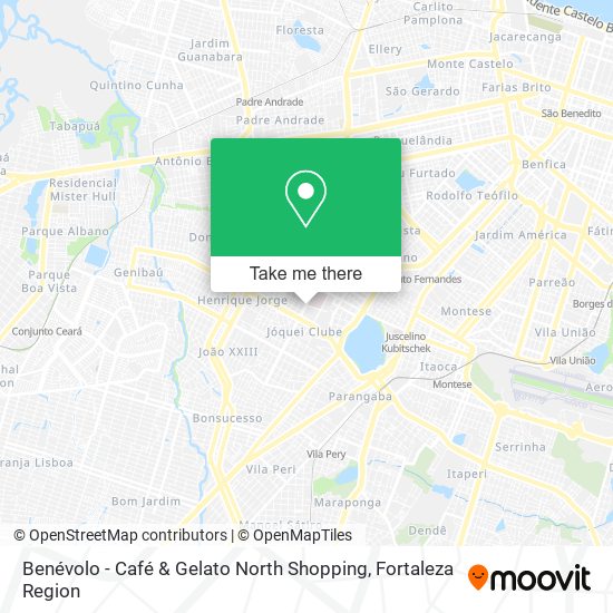 Benévolo - Café & Gelato North Shopping map