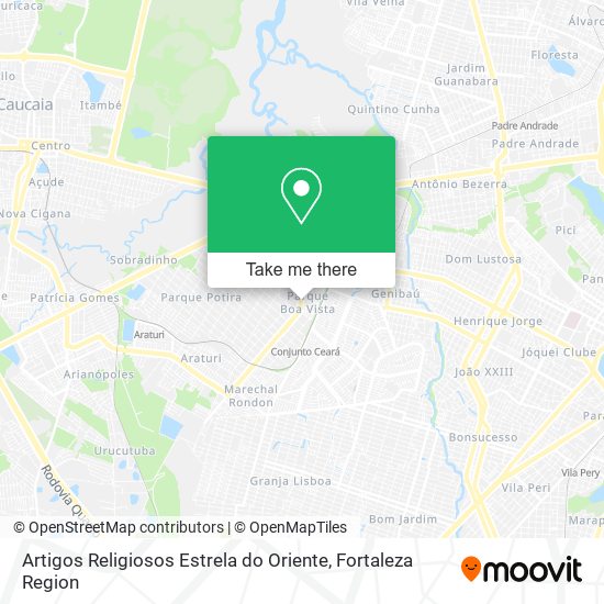 Artigos Religiosos Estrela do Oriente map