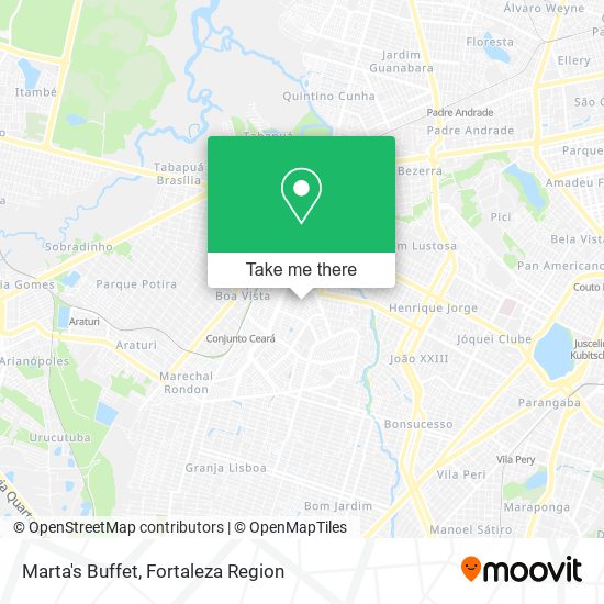 Marta's Buffet map