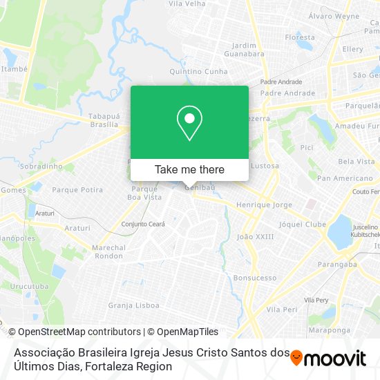Associação Brasileira Igreja Jesus Cristo Santos dos Últimos Dias map