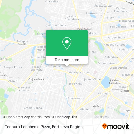 Tesouro Lanches e Pizza map
