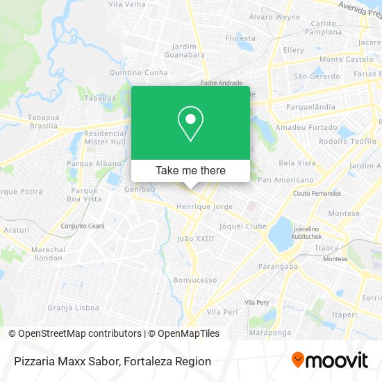 Pizzaria Maxx Sabor map