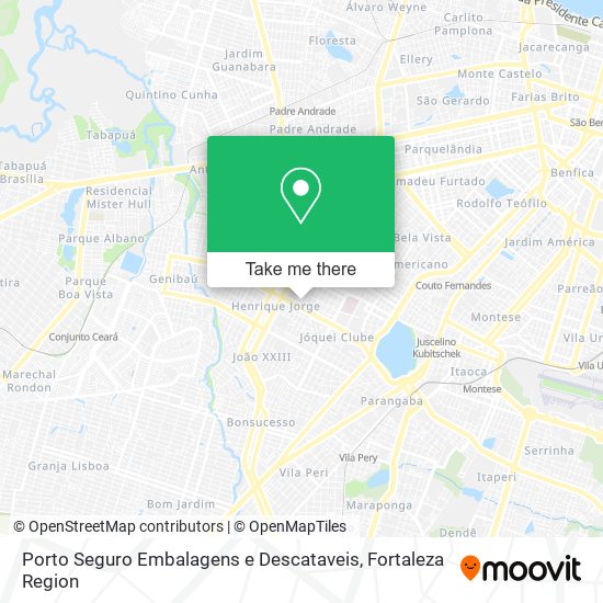 Porto Seguro Embalagens e Descataveis map