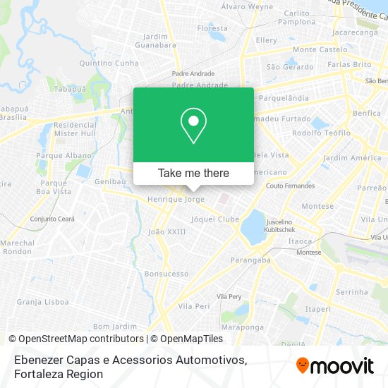 Ebenezer Capas e Acessorios Automotivos map