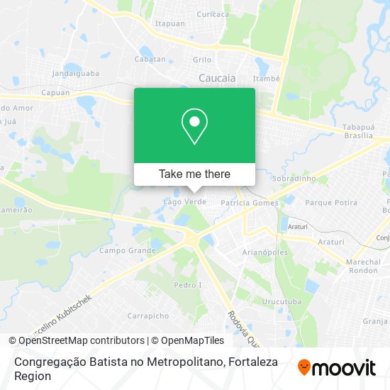 Congregação Batista no Metropolitano map