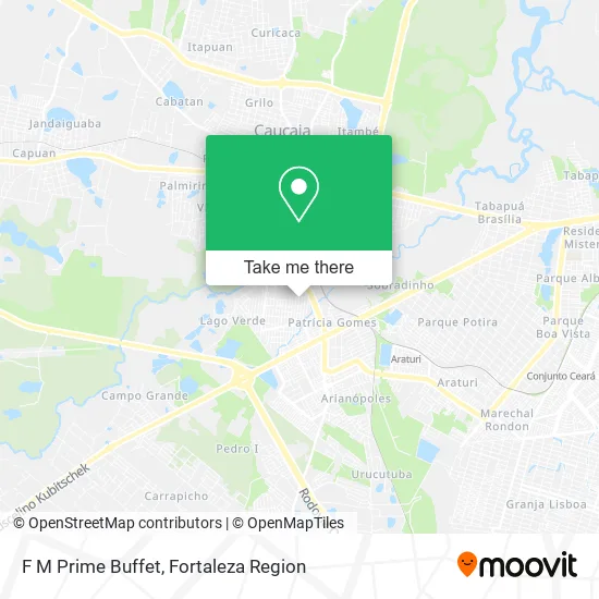 F M Prime Buffet map