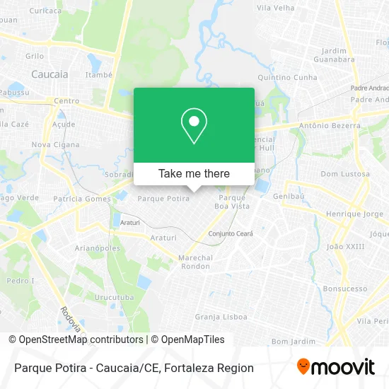 Parque Potira - Caucaia/CE map