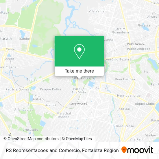 RS Representacoes and Comercio map