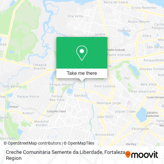 Creche Comunitária Semente da Liberdade map