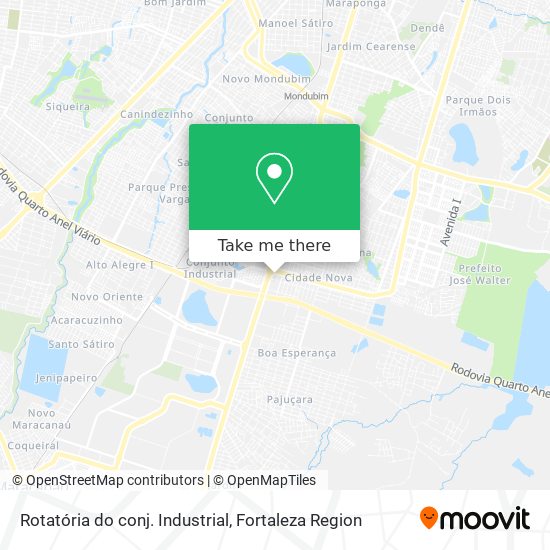 Rotatória do conj. Industrial map