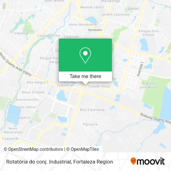 Rotatória do conj. Industrial map