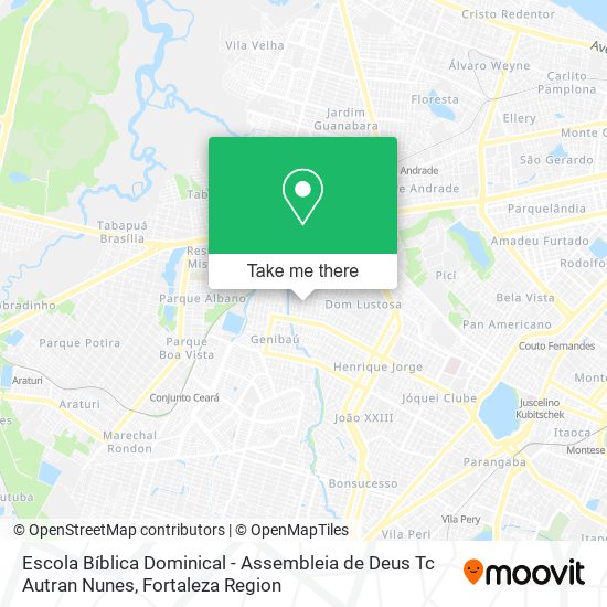 Mapa Escola Bíblica Dominical - Assembleia de Deus Tc Autran Nunes