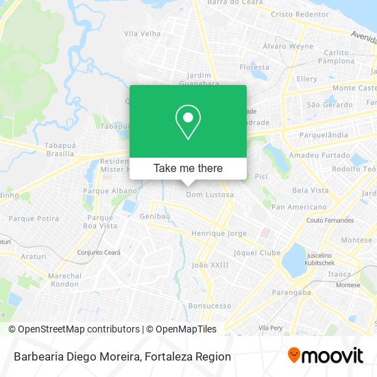 Mapa Barbearia Diego Moreira