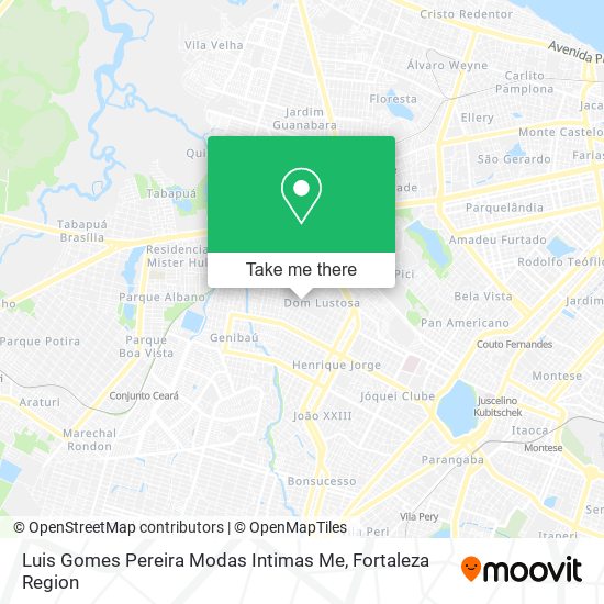 Luis Gomes Pereira Modas Intimas Me map