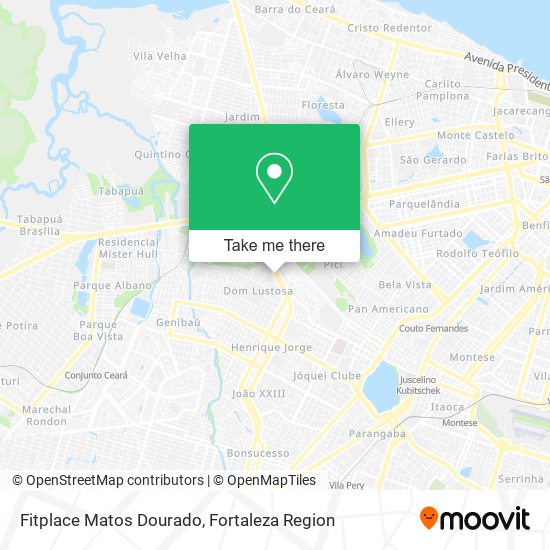 Fitplace Matos Dourado map