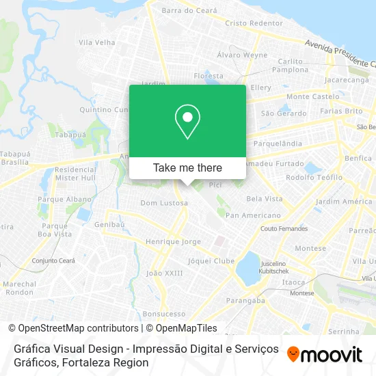 Gráfica Visual Design - Impressão Digital e Serviços Gráficos map