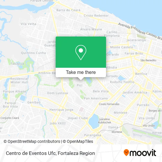 Centro de Eventos Ufc map