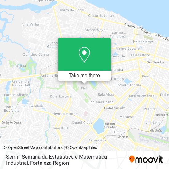 Semi - Semana da Estatística e Matemática Industrial map