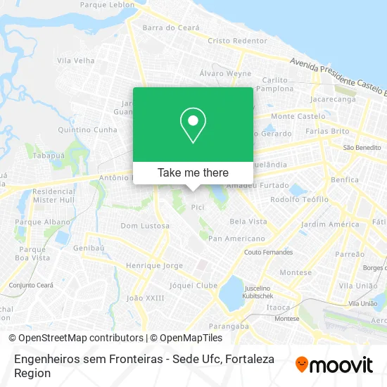 Engenheiros sem Fronteiras - Sede Ufc map