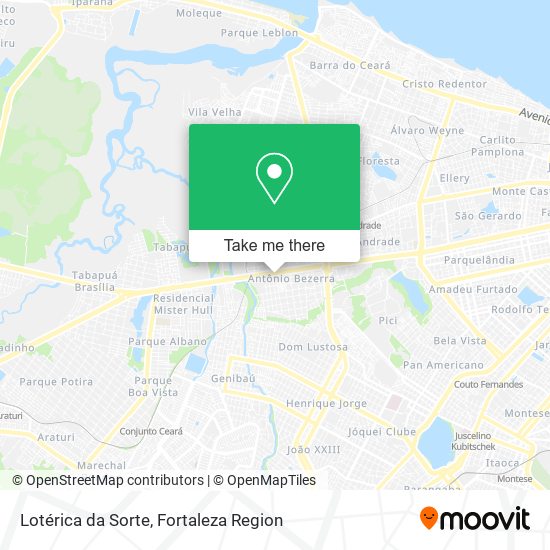 Lotérica da Sorte map