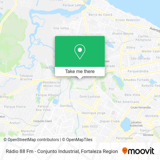 Rádio 88 Fm - Conjunto Industrial map
