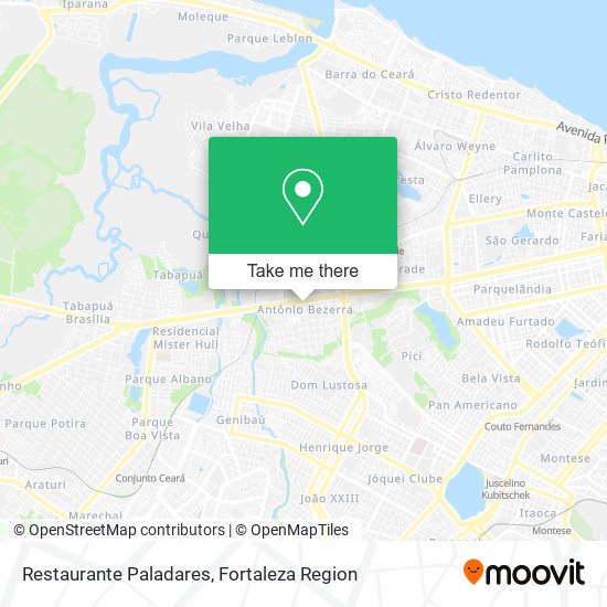 Mapa Restaurante Paladares