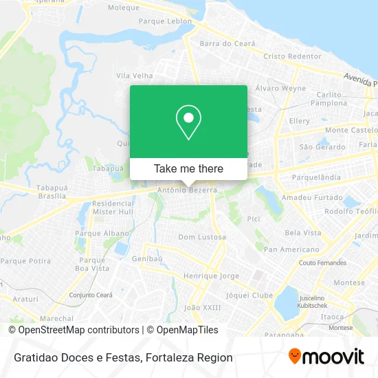 Gratidao Doces e Festas map