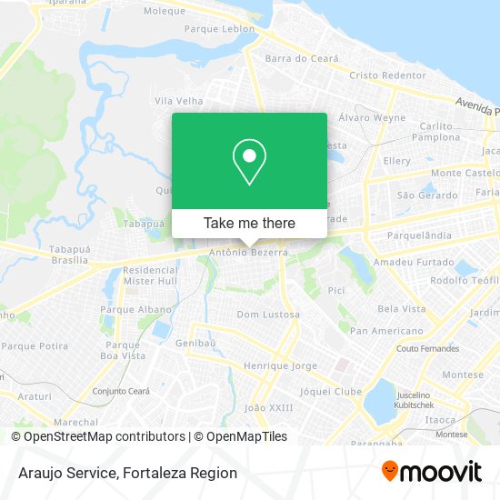 Mapa Araujo Service