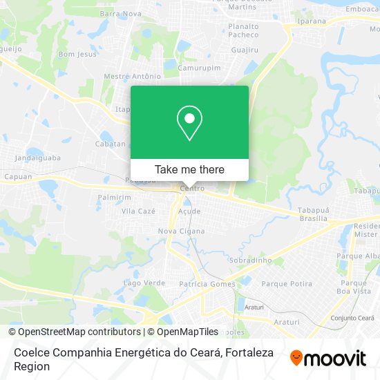 Mapa Coelce Companhia Energética do Ceará